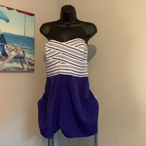 🔥Bebe Strapless romper, size 10💜☀️NWT